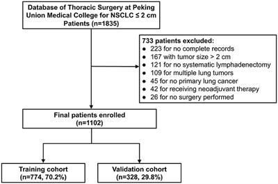 An Externally-Validated Dynamic Nomogram Based on Clinicopathological Characteristics for Evaluating the Risk of Lymph Node Metastasis in Small-Size Non-small Cell Lung Cancer